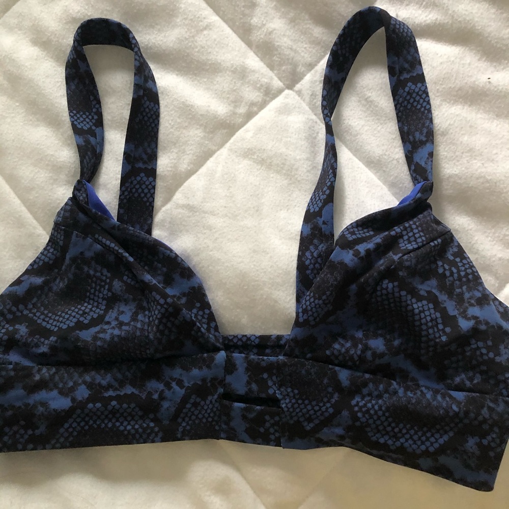 Vitamin A Snake print bikini top